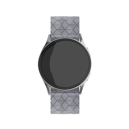 Bracelet silicone 'Hexa' Amazfit GTR 4 (gris)