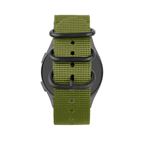 Bandz Huawei Watch GT 7 - 46mm Buckled Nylon Strap (Green)