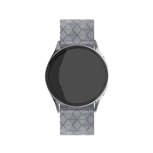 Bracelet silicone 'Hexa' Amazfit Bip 5 (gris)