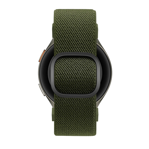 Bandz Samsung Galaxy Watch 4 Classic 42mm Elastisches Armband 'Easy Fit' (Grün)