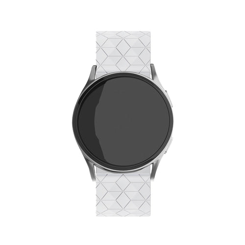 Bracelet silicone 'Hexa' Amazfit Bip 5 (blanc)