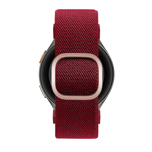 Bandz Samsung Galaxy Watch FE Elastisches Armband 'Easy Fit' (Rot)