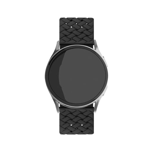 Bracelet silicone tressé Amazfit GTR Mini (noir)