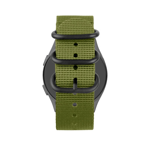Bandz Garmin Vivomove Trend Buckled Nylon Strap (Green)