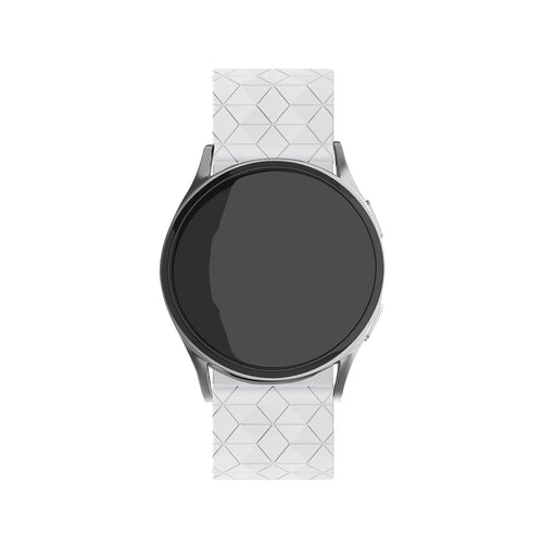 Bracelet silicone 'Hexa' Amazfit GTR 4 (blanc)
