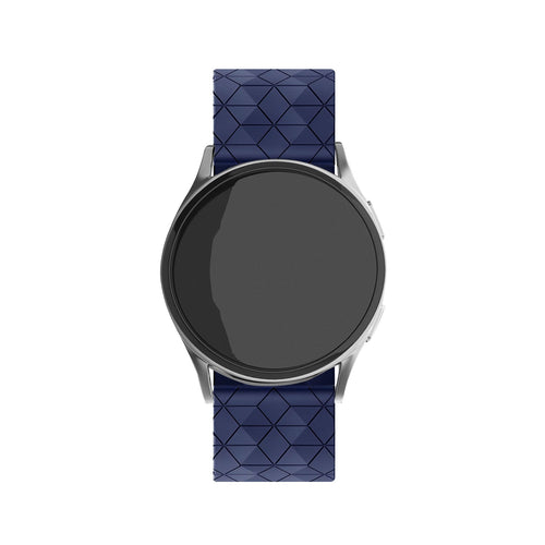 Withings Steel HR - 40mm Hexa Silikonarmband (Dunkel Blau)