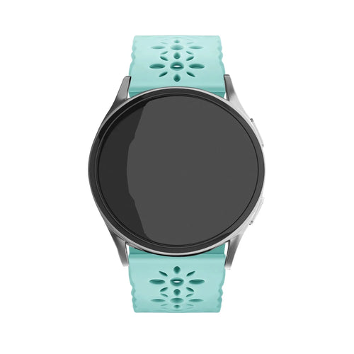 Bracelet de silicone avec relief Amazfit Bip 3 (Pro) (bleu-vert)