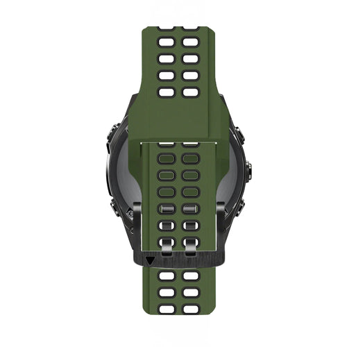 Bandz Garmin Fenix 5x / 6x Schnalle Sportarmband (Grün/Schwarz)