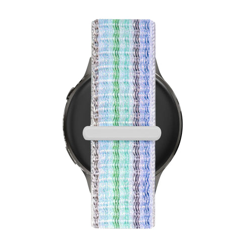 Bandz Correa nylon Loop Garmin Forerunner 265s (azul a rayas)