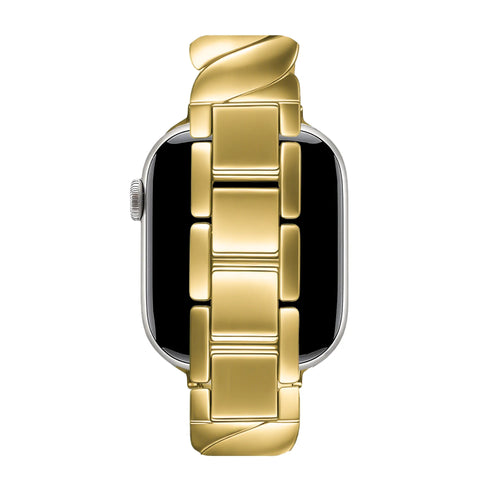 Bandz Apple Watch Premium Metallarmband 'Twisted' (Gold)