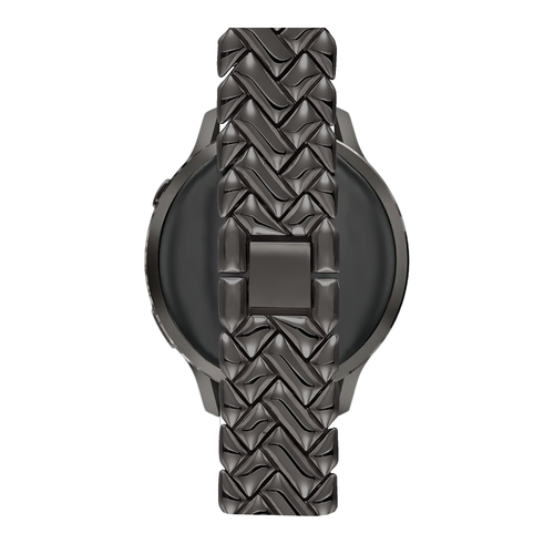 Bandz Bracelet metal 'V-Type' Withings ScanWatch 2 - 38mm (noir)