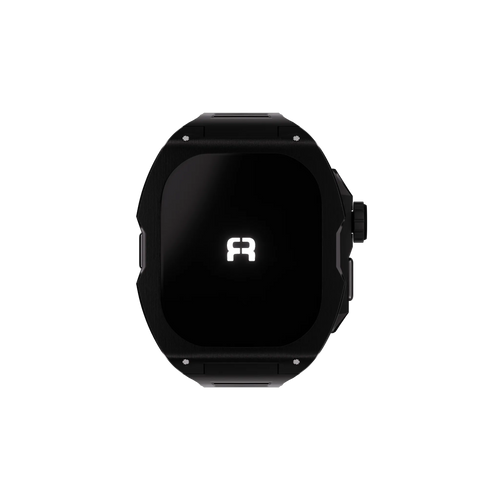 Reqior Boîtier avec bracelet en caoutchouc Apple Watch Ultra (noir)