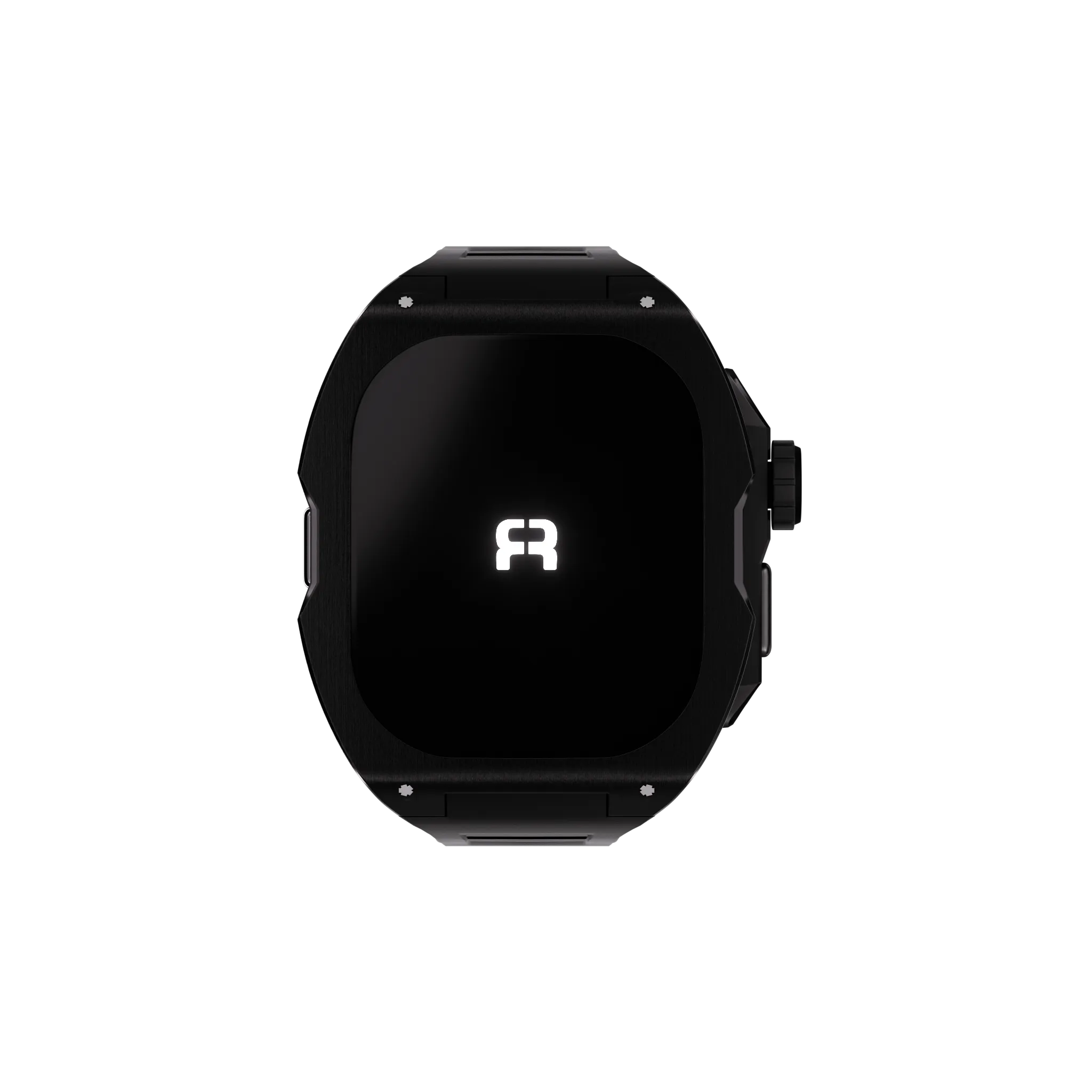 Reqior Apple Watch Ultra Hülle mit integriertem Gummi-Armband (Schwarz)
