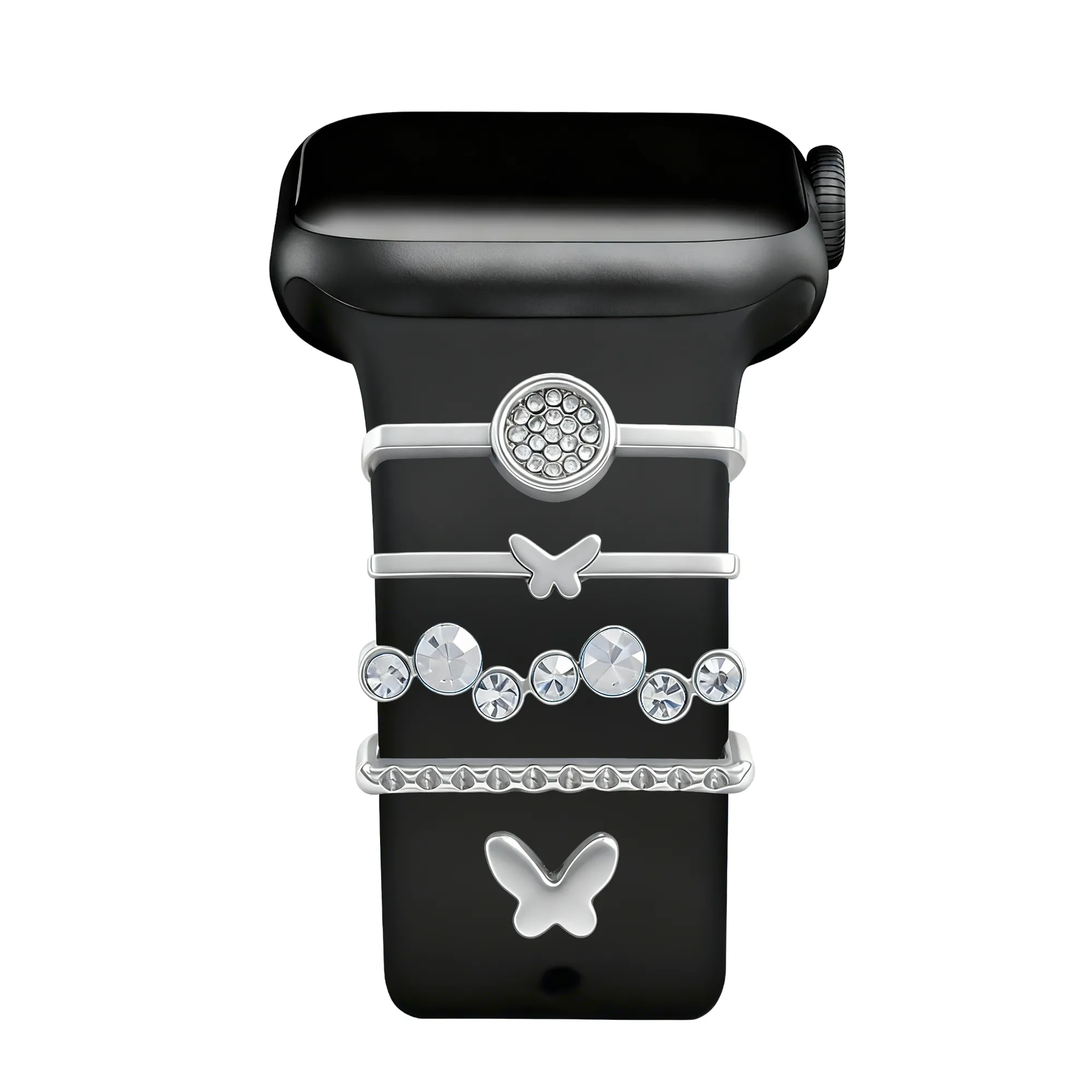 Anhänger für dein Apple Watch Armband - Butterfly (Silber)