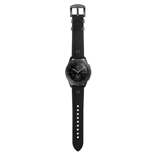 Amazfit Balance Leather Strap with Screw (Black)