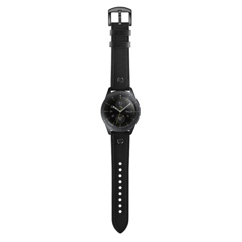 Coros Pace 2 Leather Strap with Screw (Black)