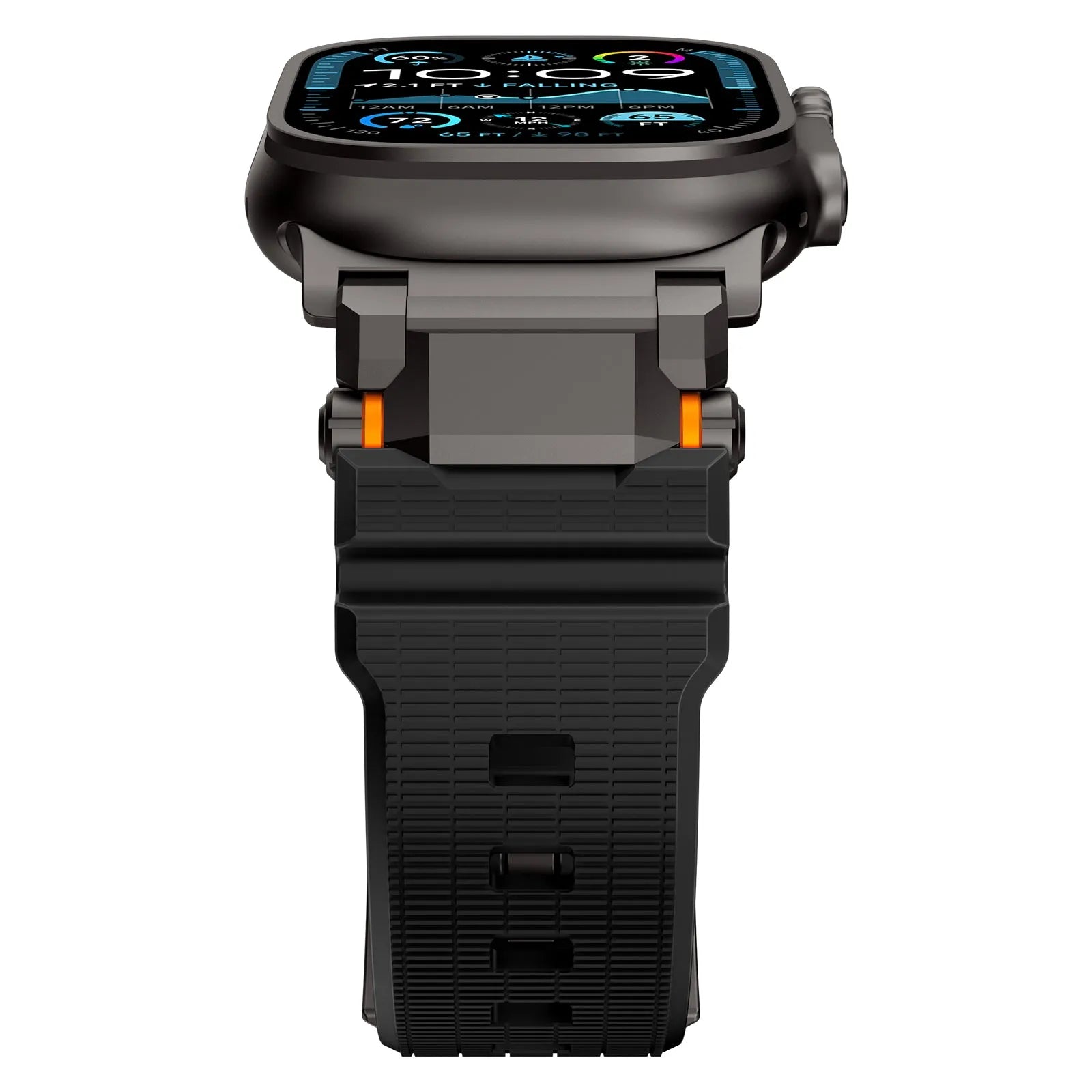 Apple Watch 'Adventurer' Silicone Strap (Black with Black)