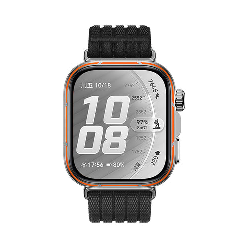 Huawei Watch Fit 5 Pro ultradunne nylon band (zwart)