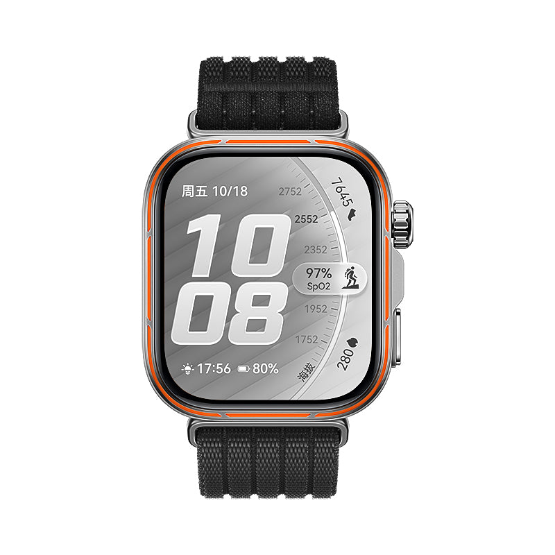 Huawei Watch Fit 5 Pro ultradunne nylon band (zwart)
