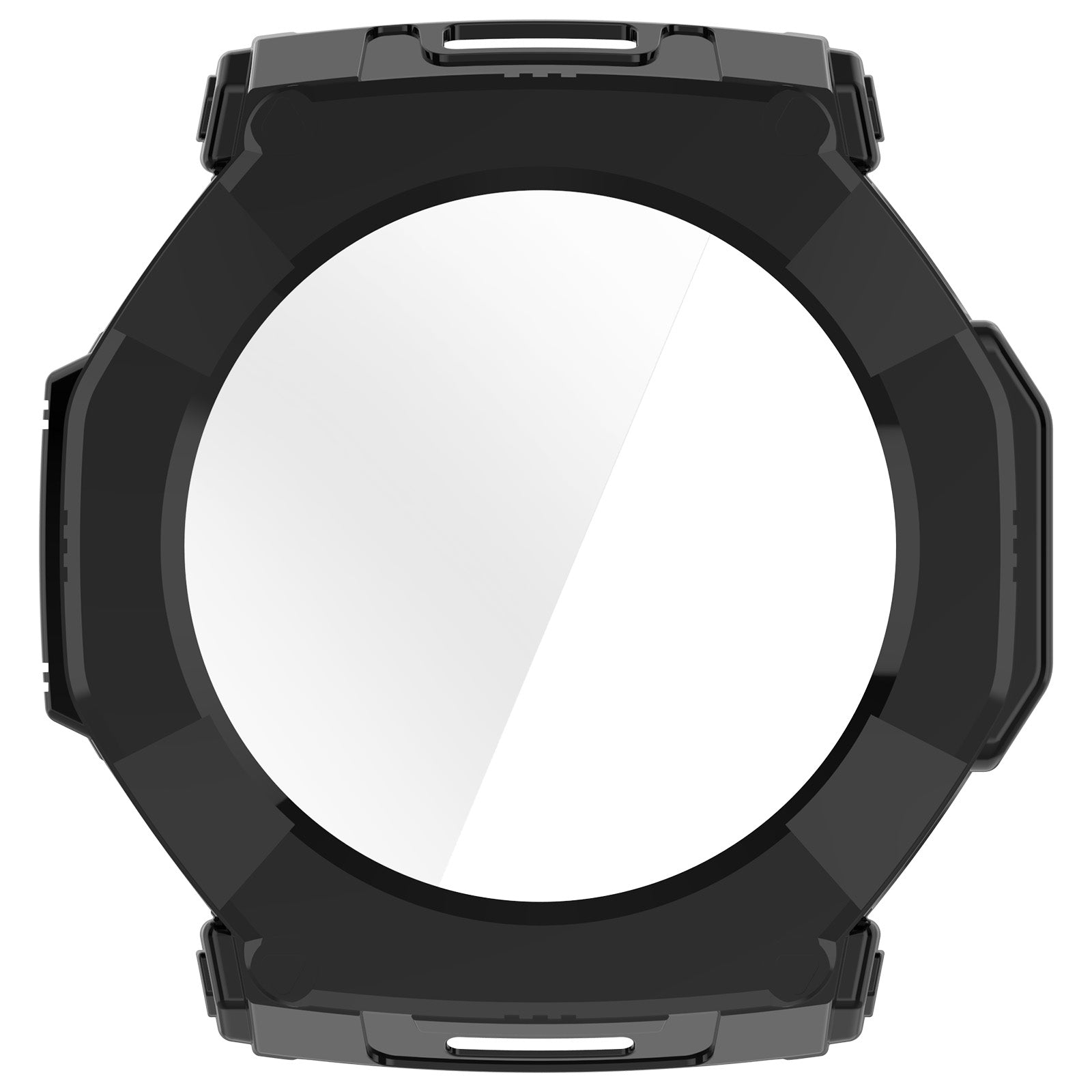 Amazfit T-Rex Ultra 2 PC Hülle mit Glas (Schwarz)