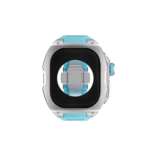 Reqior Apple Watch Ultra Case with Rubber Strap (Blue)