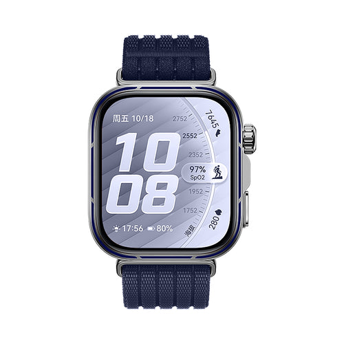 Huawei Watch Fit 5 Pro ultradunne nylon band (donkerblauw)