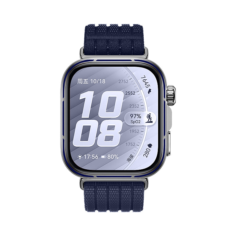 Huawei Watch Fit 5 Pro ultradunne nylon band (donkerblauw)