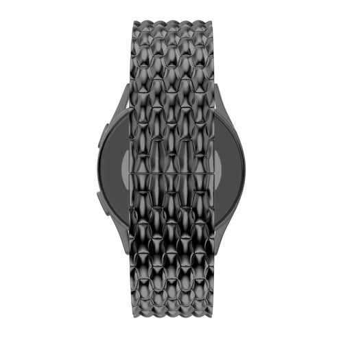 Bandz Garmin Forerunner 55 stalen band 'Dragon' (zwart)