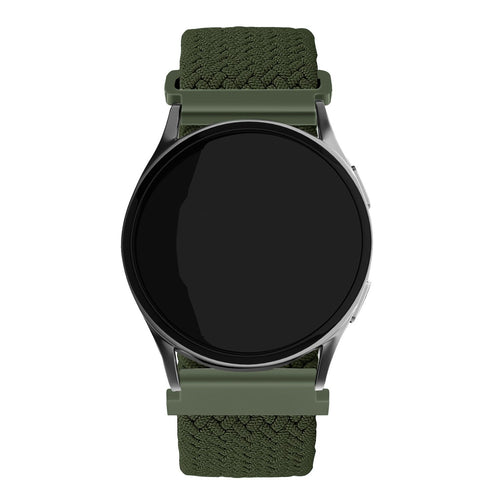 Bracelet montre nylon tissé 20mm - universal (vert)