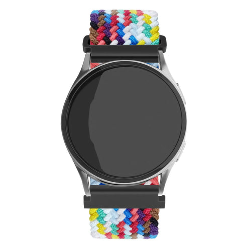 Amazfit Bip U (Pro) verstelbaar geweven band (regenboog)