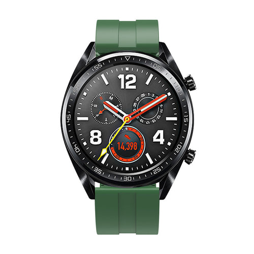 Bracelet silicone 'Extreme' Huawei Watch 5 - 46mm (vert militaire)