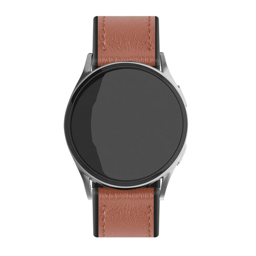 Watch Strap Hybrid Leather 22mm - Quick Release (Light Brown)