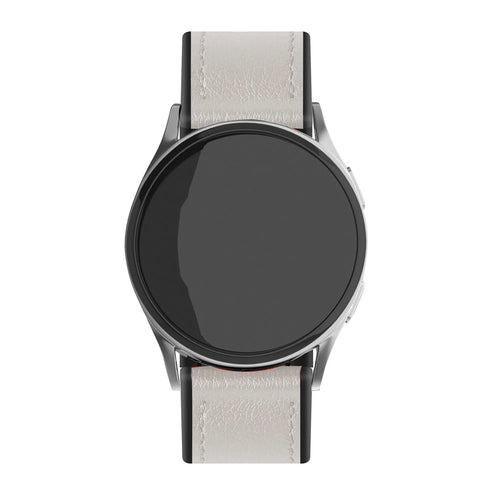 Amazfit GTS 4 Leather Hybrid Strap (White)