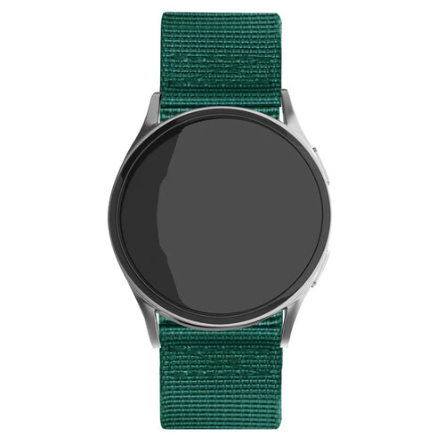 Amazfit Bip U (Pro) nylon gesp band (donkergroen)
