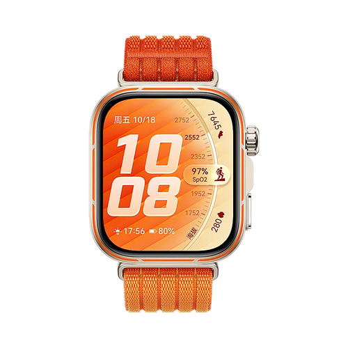 Huawei Watch Fit 5 Pro ultradunne nylon band (oranje)