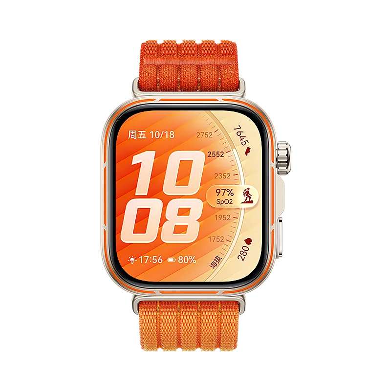 Huawei Watch Fit 4 Ultra Thin Nylon Strap (Orange)