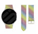 Bracelet cuir á paillettes Samsung Galaxy Watch 7 - 44mm (arc-en-ciel)