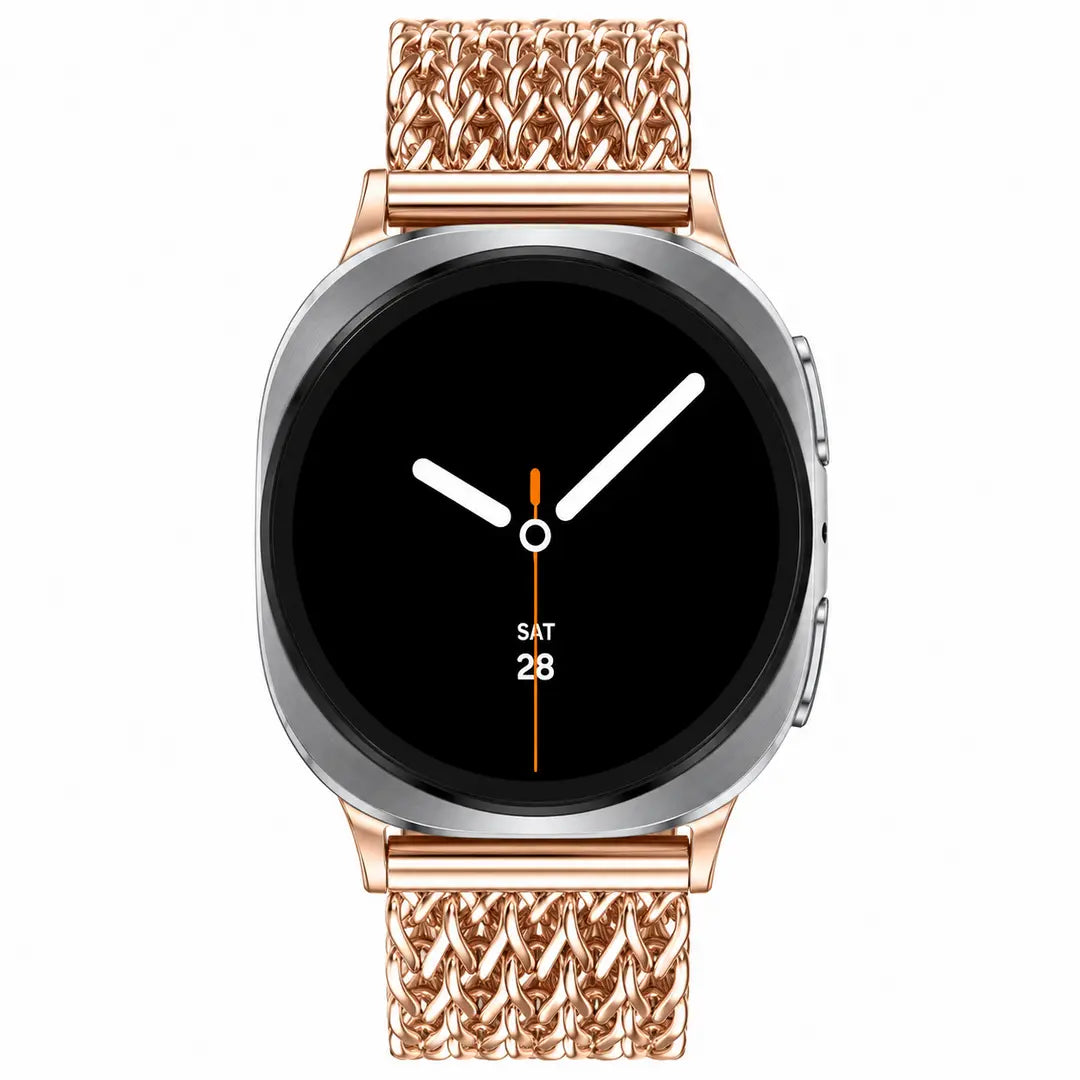 Samsung Galaxy Watch 8 - 40mm metalen mesh bandje (roségoud)