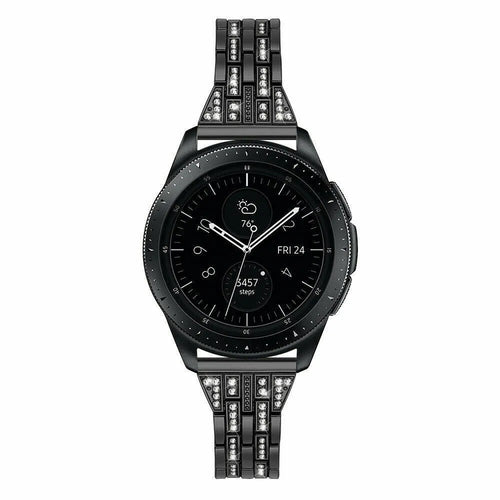 Diamond Steel Strap, on a watch, direct front view