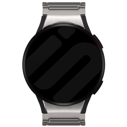 Titanium Strap 'One Push', on a watch, direct front view