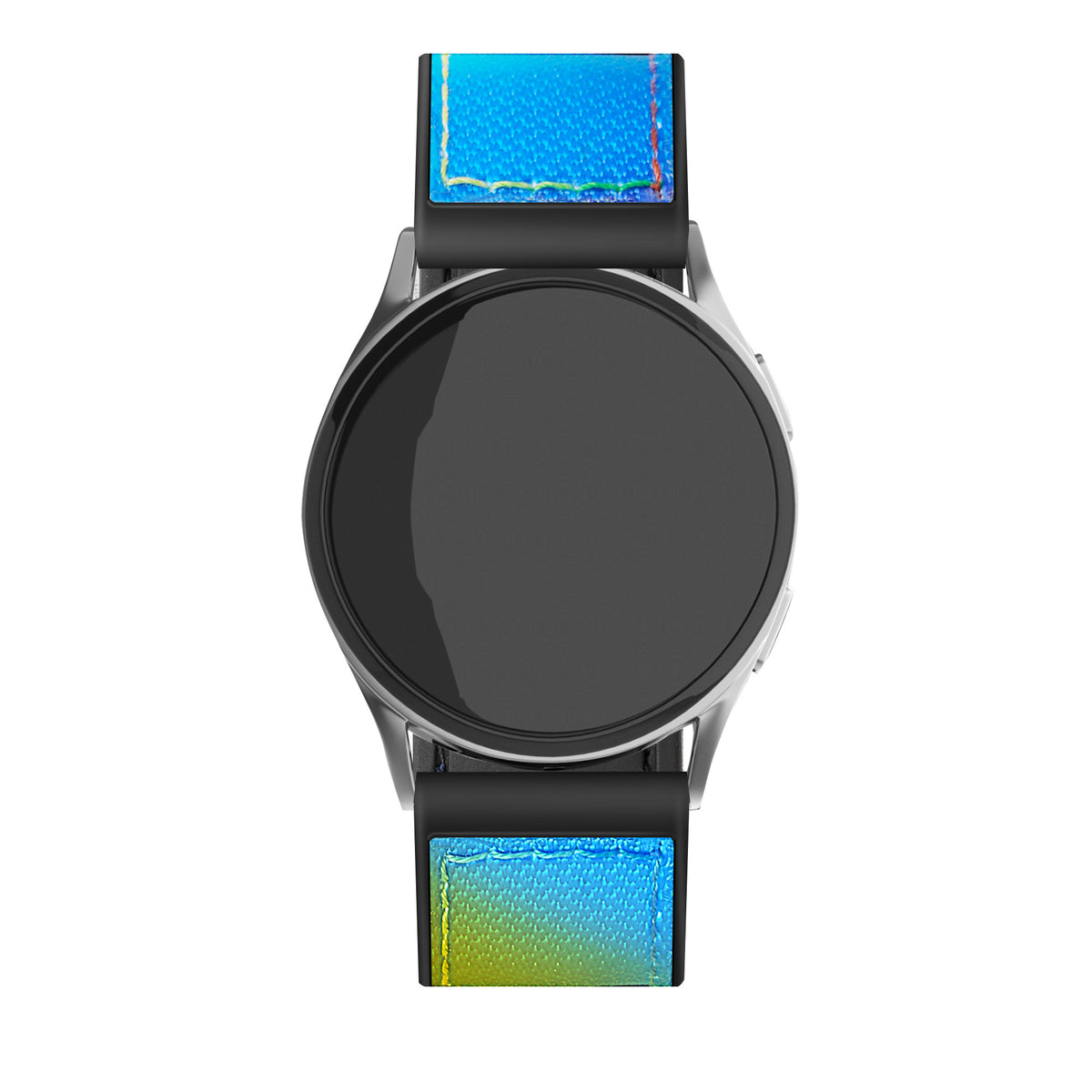 Nylon Hybrid Strap, on a watch, direct front view