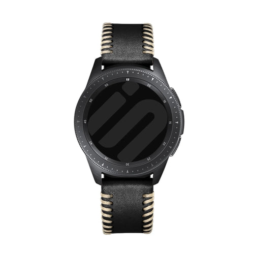 Bracelet cuir tissée Oppo Watch X2 (noir)