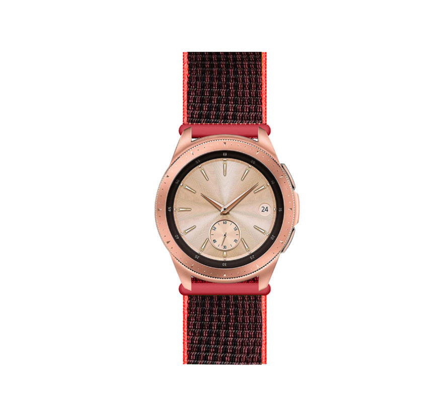 Bracelet nylon Oppo Watch X (noir/orange)