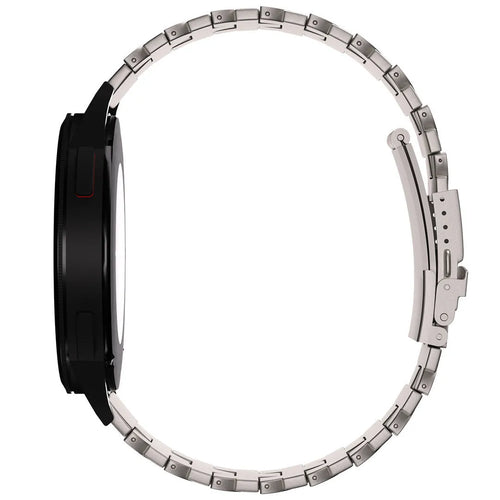 Butterfly Titanium Strap, on a watch, direct front view