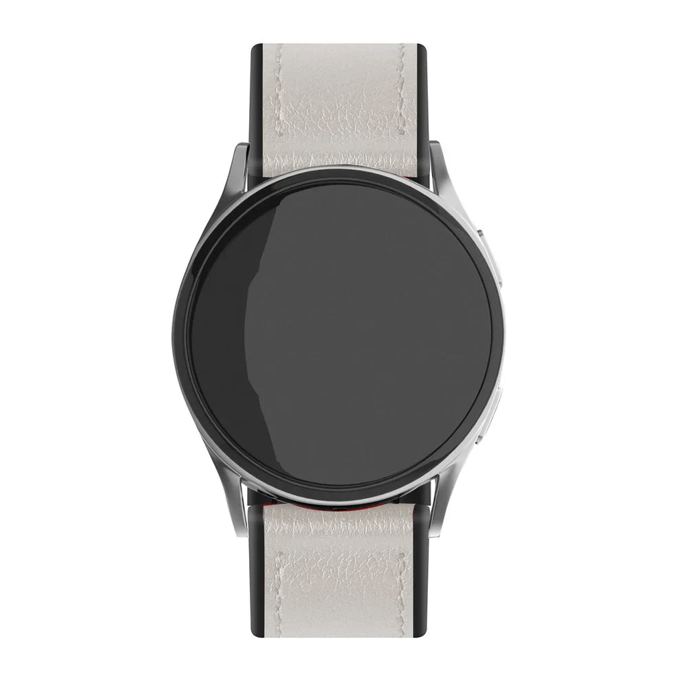 Redmi Watch 5 Lite leren hybrid bandje (wit)