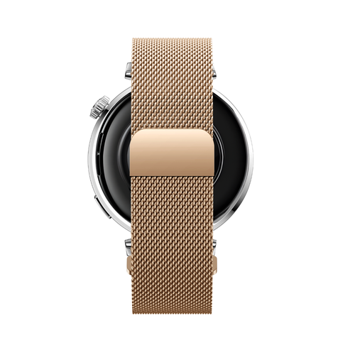 Bandz Xiaomi Watch S4 - 41mm Milanese band 'Easy fit' (rosé goud)