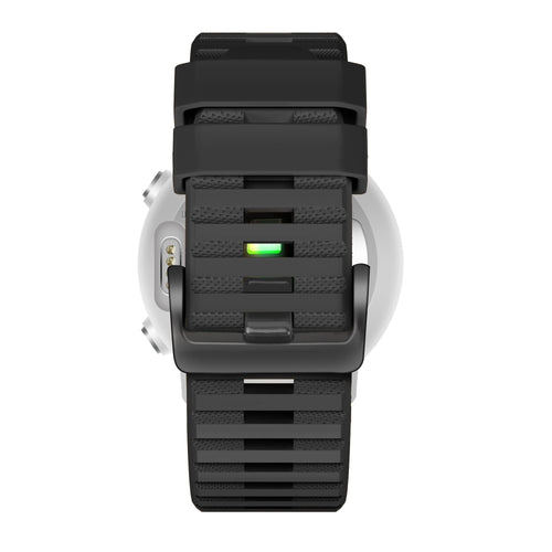 Bandz Garmin D2 Mach 2 - 47mm Schnalle Silikonarmband (Schwarz)