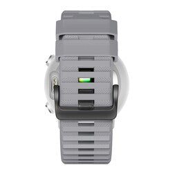Bandz Garmin Instinct 3 - 45mm siliconen band met gesp (grijs)