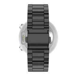 Bandz Garmin Instinct 3 - 45mm stalen band 'Classic' (zwart)