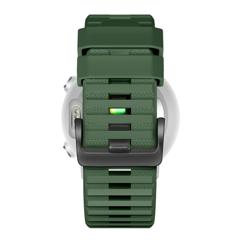 Bandz Garmin Descent MK1 Buckled Silicone Strap (Dark Green)
